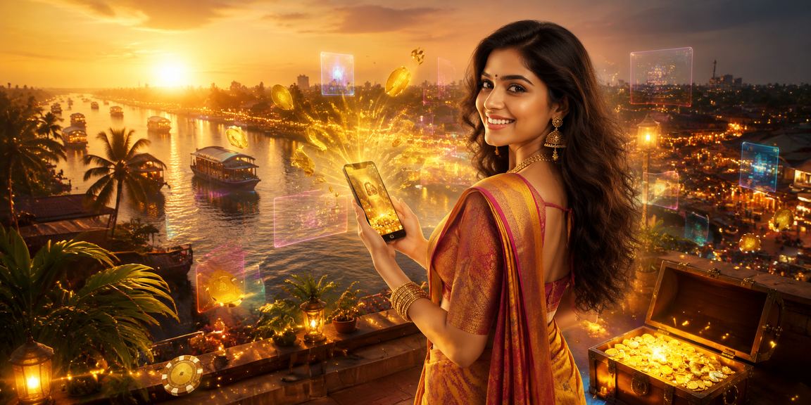 Nighttime casino app use in Kerala backwaters